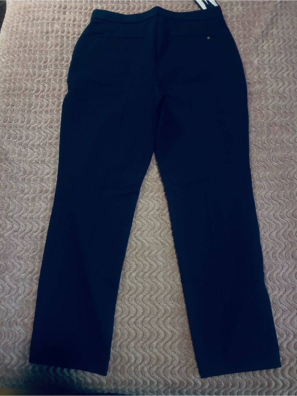 Navy Women's Straight-Leg Dress Pants - Picture 3 of 4